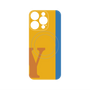 プレミアムパネル with MagSafe［ オリジナル - initial color line - Y orange ］