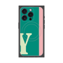 プレミアムパネル with MagSafe［ オリジナル - initial color line - Y green ］