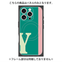 プレミアムパネル with MagSafe［ オリジナル - initial color line - Y green ］