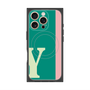 プレミアムパネル with MagSafe［ オリジナル - initial color line - Y green ］