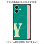 プレミアムパネル with MagSafe［ オリジナル - initial color line - Y green ］