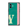 プレミアムパネル with MagSafe［ オリジナル - initial color line - Y green ］