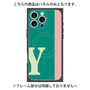 プレミアムパネル with MagSafe［ オリジナル - initial color line - Y green ］