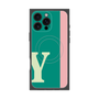 プレミアムパネル with MagSafe［ オリジナル - initial color line - Y green ］