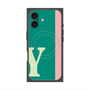 プレミアムパネル with MagSafe［ オリジナル - initial color line - Y green ］