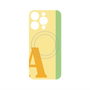 プレミアムパネル with MagSafe［ オリジナル - initial color line - A yellow ］
