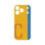 プレミアムパネル with MagSafe［ オリジナル - initial color line - C orange ］