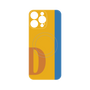 プレミアムパネル with MagSafe［ オリジナル - initial color line - D orange ］