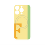 プレミアムパネル with MagSafe［ オリジナル - initial color line - F yellow ］