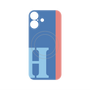 プレミアムパネル with MagSafe［ オリジナル - initial color line - H blue ］