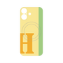 プレミアムパネル with MagSafe［ オリジナル - initial color line - H yellow ］