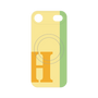 プレミアムパネル with MagSafe［ オリジナル - initial color line - H yellow ］
