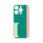プレミアムパネル with MagSafe［ オリジナル - initial color line - I green ］