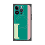 プレミアムパネル with MagSafe［ オリジナル - initial color line - I green ］