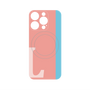 プレミアムパネル with MagSafe［ オリジナル - initial color line - L pink ］