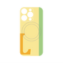 プレミアムパネル with MagSafe［ オリジナル - initial color line - L yellow ］