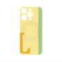 プレミアムパネル with MagSafe［ オリジナル - initial color line - L yellow ］