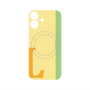 プレミアムパネル with MagSafe［ オリジナル - initial color line - L yellow ］
