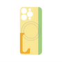 プレミアムパネル with MagSafe［ オリジナル - initial color line - L yellow ］