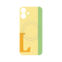 プレミアムパネル with MagSafe［ オリジナル - initial color line - L yellow ］
