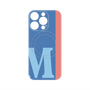 プレミアムパネル with MagSafe［ オリジナル - initial color line - M blue ］