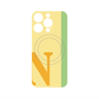 プレミアムパネル with MagSafe［ オリジナル - initial color line - N yellow ］