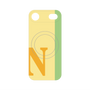 プレミアムパネル with MagSafe［ オリジナル - initial color line - N yellow ］