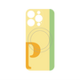 プレミアムパネル with MagSafe［ オリジナル - initial color line - P yellow ］
