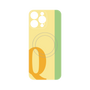 プレミアムパネル with MagSafe［ オリジナル - initial color line - Q yellow ］