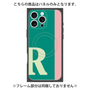 プレミアムパネル with MagSafe［ オリジナル - initial color line - R green ］