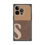 プレミアムパネル with MagSafe［ オリジナル - initial two tone - S brown ］