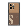プレミアムパネル with MagSafe［ オリジナル - initial two tone - S brown ］