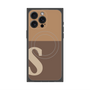 プレミアムパネル with MagSafe［ オリジナル - initial two tone - S brown ］