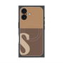 プレミアムパネル with MagSafe［ オリジナル - initial two tone - S brown ］