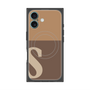 プレミアムパネル with MagSafe［ オリジナル - initial two tone - S brown ］