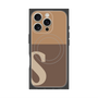 プレミアムパネル with MagSafe［ オリジナル - initial two tone - S brown ］