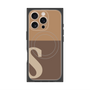 プレミアムパネル with MagSafe［ オリジナル - initial two tone - S brown ］