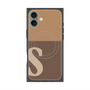 プレミアムパネル with MagSafe［ オリジナル - initial two tone - S brown ］