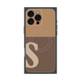 プレミアムパネル with MagSafe［ オリジナル - initial two tone - S brown ］