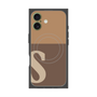 プレミアムパネル with MagSafe［ オリジナル - initial two tone - S brown ］
