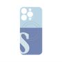 プレミアムパネル with MagSafe［ オリジナル - initial two tone - S blue ］