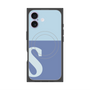 プレミアムパネル with MagSafe［ オリジナル - initial two tone - S blue ］