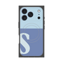 プレミアムパネル with MagSafe［ オリジナル - initial two tone - S blue ］