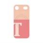 プレミアムパネル with MagSafe［ オリジナル - initial two tone - T pink ］