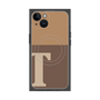 プレミアムパネル with MagSafe［ オリジナル - initial two tone - T brown ］