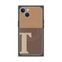 プレミアムパネル with MagSafe［ オリジナル - initial two tone - T brown ］