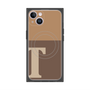 プレミアムパネル with MagSafe［ オリジナル - initial two tone - T brown ］