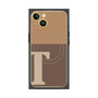 プレミアムパネル with MagSafe［ オリジナル - initial two tone - T brown ］