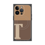 プレミアムパネル with MagSafe［ オリジナル - initial two tone - T brown ］