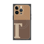 プレミアムパネル with MagSafe［ オリジナル - initial two tone - T brown ］